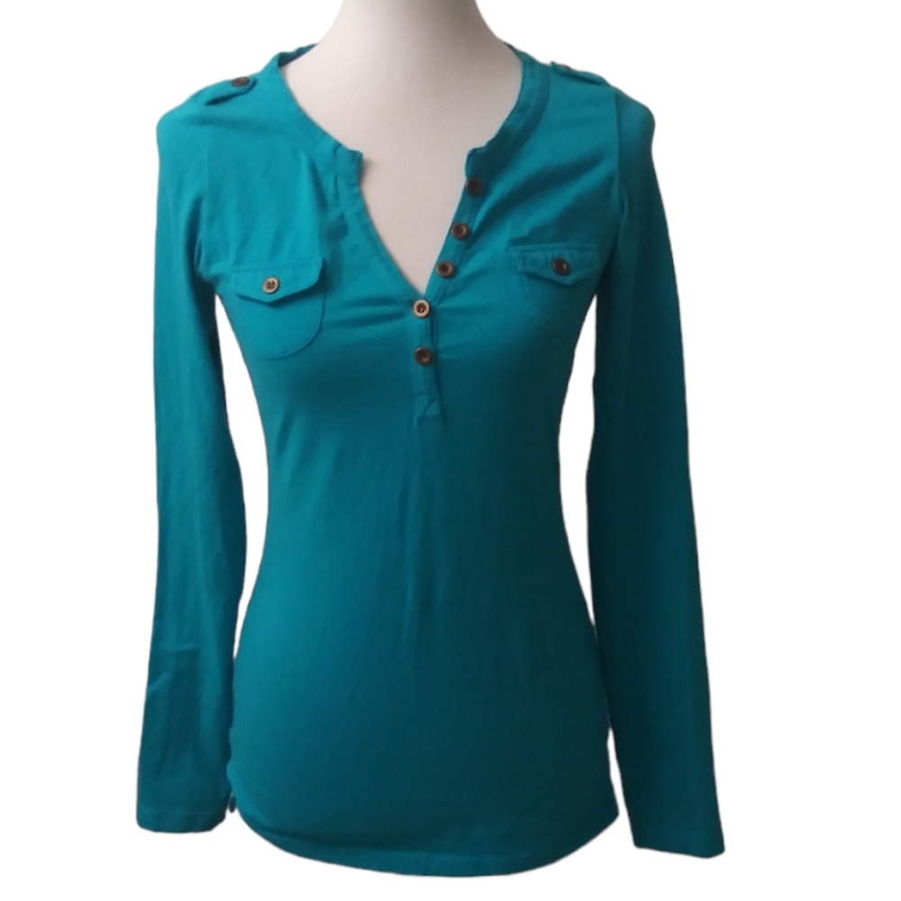 Aqua blouse